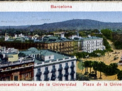 Barcelona Vista panoramica tomada de la Universidad