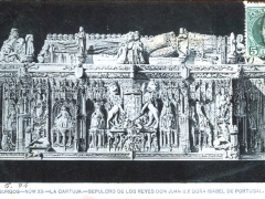 Burgos La Cartuja Sepulcro de los Reyes Don Juan II y Dona Isabel de Portugal