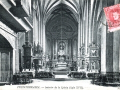 Fuenterrabia Interior de la Iglesia siglo XVII