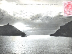 San Sebastian Entrada del Puerto efecto del sol