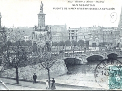 San Sebastian Puente de Maria Cristina desde la Estacion