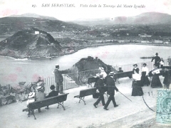 San Sebastian Vista desde Terraza del Monte Igueldo