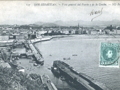 San Sebastian Vista general del Puerto y de la Concha