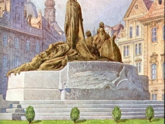 Praha Husuv pomnik na Staromestskem namesti