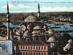 Constantinople Vue panoramique de la Mosquee Suleymanie