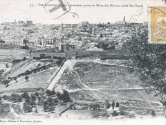 Jerusalem Vue panoramque prise du Mont des Oliviers