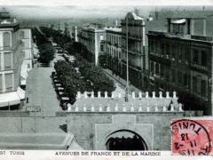 Tunis Avenues de France et de la Marine
