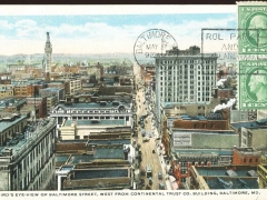 Baltimore Bird's Eye View of Baltimore Street