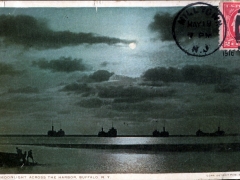 Buffalo Moonlight across the Harbor