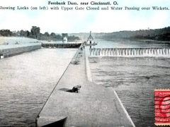 Cincinnati Fernbank Dam Showing Locks