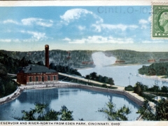 Cincinnati Reservoir and River North from Eden Park