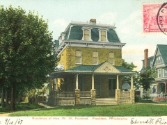 Frankford Residence of Hon W W Foulkrod
