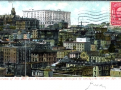 San Francisco Panorama of Nob Hill Destroyed by earthquake and fire Apr 1906