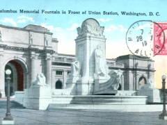 Washington Columbus Memorial Fountain in Front of Union Station