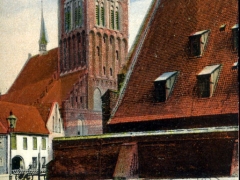 Danzig St Katharinenkirche u alte Mühle