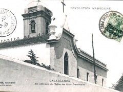Casablanca Vue exterieure de l'Eglise des Pieres Franciscains