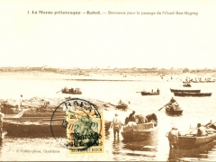 Rabat Barcasses pour le passage de l Oued Bou-Regreg