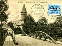 Oppeln-Schlossbrücke-mit-Piastenschloss-Ersttag