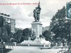 Lisboa Estatua do Marquez Sa da Bandeira