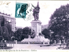 Lisboa Estatua do Marquez de Sa da Bandeira