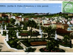 Lisboa Jardim S Pedro d'Alcantara e vista parcial