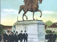 Saarbrücken Kaiser Wilhelm Denkmal auf der alten Brücke