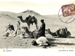 Le Caire La priere au desert