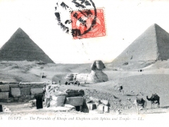 The-Pyramids-of-Kheops-and-Khephren-with-Sphinx-and-Temple