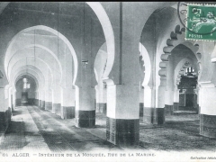 Alger Interieur de la Mosquee Rue de la Marine