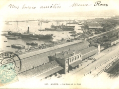 Alger La Gare et la Port