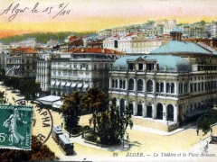 Alger Le Theatre et la Place Bresson