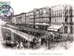 Alger Perspective du Boulevard de la Republique