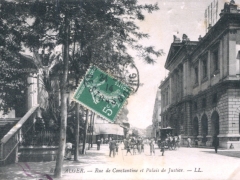 Alger Rue de Constantine et Palais de Justice