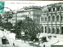 Alger Theatre et Place de la Republique
