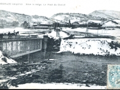 Boghari Sous la neige Le Pont du Cheliff