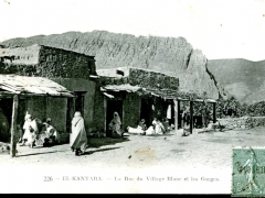 El-Kantara-La-Rue-du-Village-et-les-Gorges