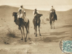 Touaregs dans le Saharab