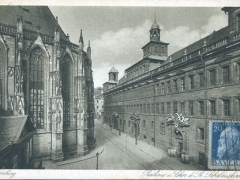 Nürnberg Rathaus und Chor d St Sebalduskirche