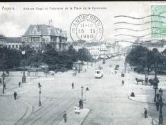 Anvers Athenee Royal et Panorama de la Place de la Ccmmune