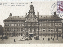 Anvers Hotel de Ville et Fontaine Brabo
