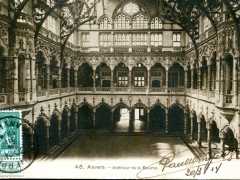 Anvers Interieur de la Bourse