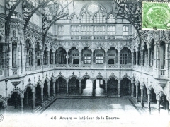 Anvers Interieur de la Bourse