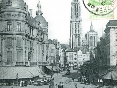 Anvers La Cathedrale vue ud Canal au Sucre