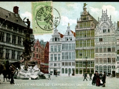 Anvers Maisons de Corporations Grand'Place