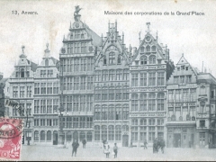 Anvers Maisons des corporations de la Grand'Place