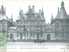 Anvers Square et facade de la Banque Nationale