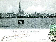 Anvers Vue prise de la Tete de Flandre