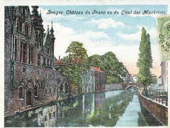Bruges Chateau du Franc vu du Quai des Marbriers