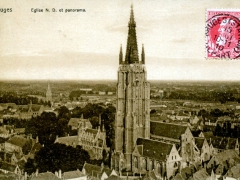 Bruges Eglise N D et panorama