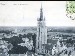 Bruges Eglise N D et panorama
